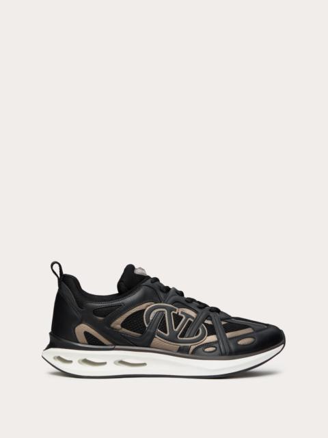 VLOGO EASYJOG LOW-TOP SNEAKER IN CALFSKIN AND FABRIC