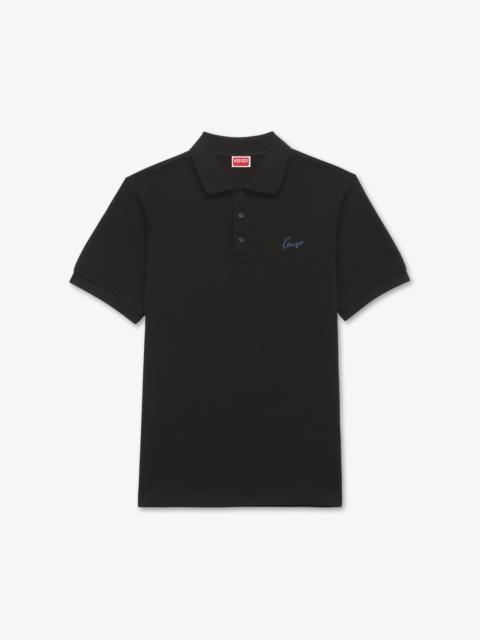 KENZO 'KENZO Signature' embroidered slim polo in cotton