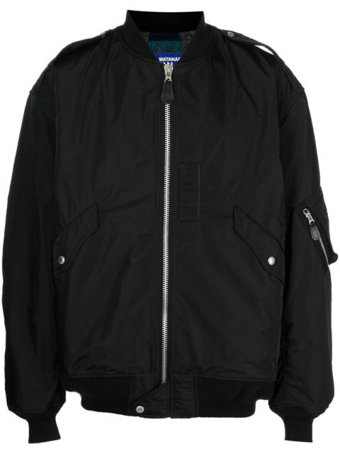 zip-up bomber jacket