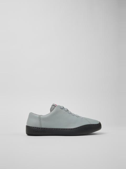 CAMPER Peu Touring Gray Leather Sneaker for Women.