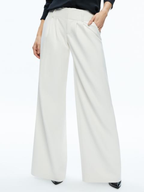 Alice + Olivia ANDERS VEGAN LEATHER LOW RISE PANT
