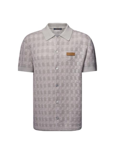 Louis Vuitton Tweedy Jacquard Short-Sleeved Shirt