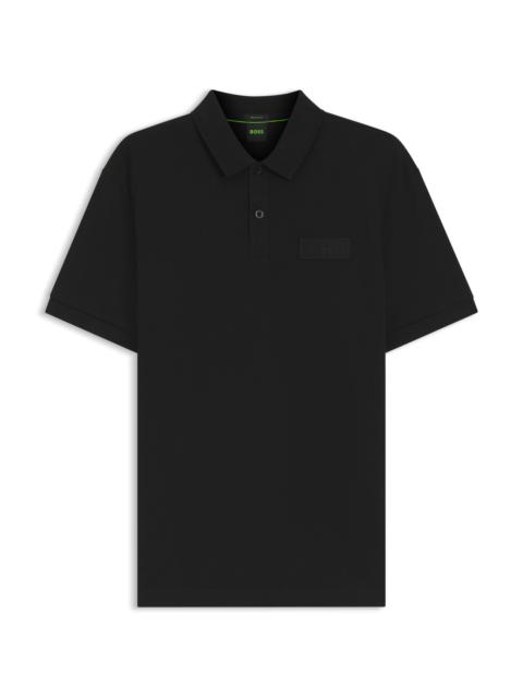 BOSS PADDY POLO SHIRT WITH STRUCTURED LOGO PATCH