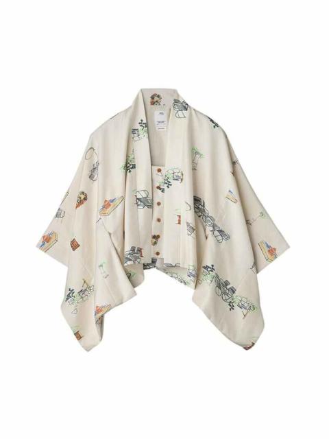 visvim KIMONO CROPPED JKT W WHITE