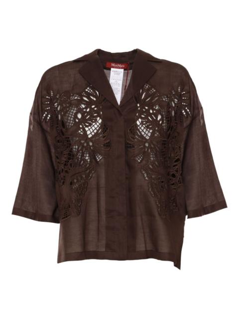 Max Mara Legno embroidered shirt