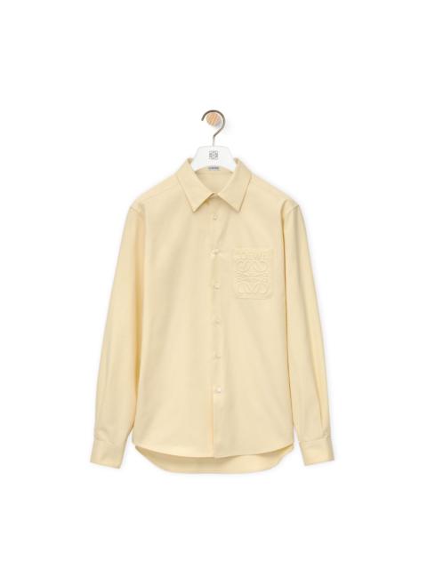 Loewe Anagram debossed shirt in cotton