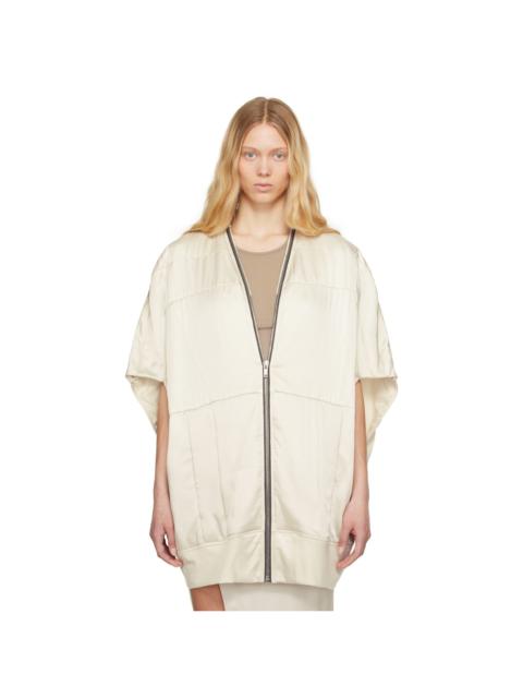 Rick Owens Off-White Hollywood Girdered Bubble Bomber Jacket