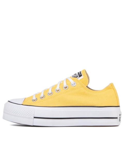 (WMNS) Converse Chuck Taylor All Star Lift OX 'Yellow White' 568627C