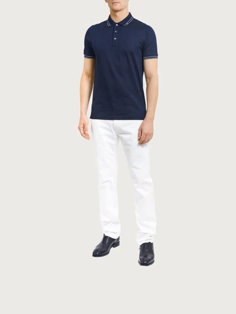 FERRAGAMO COTTON PIQUET POLO