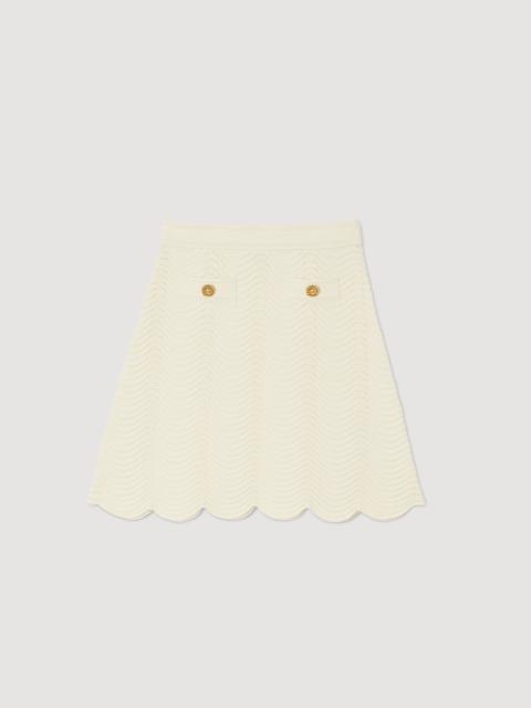 Sandro SHORT KNITTED SKIRT