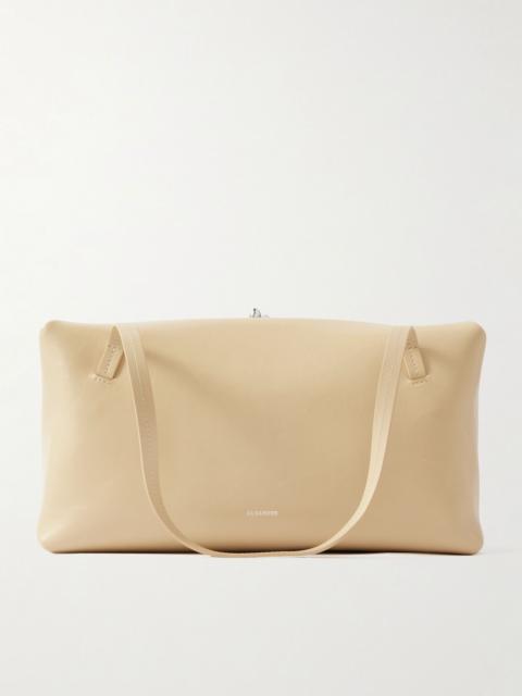 Jil Sander Medium leather tote Cream