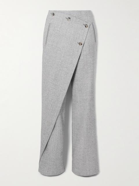 courrèges Oblique Caviar Wool Straight-leg Pants