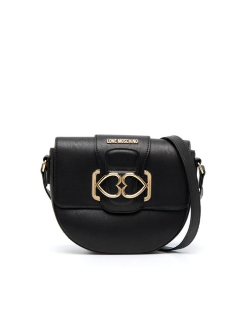Moschino heart-plaque cross-body bag