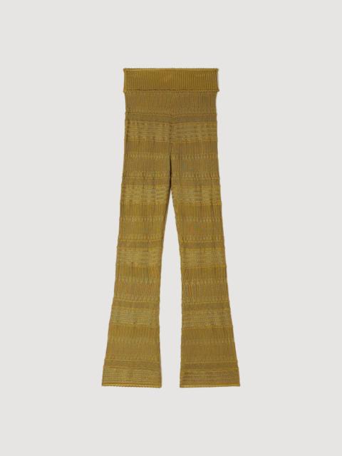 Sandro POINTELLE KNIT TROUSERS