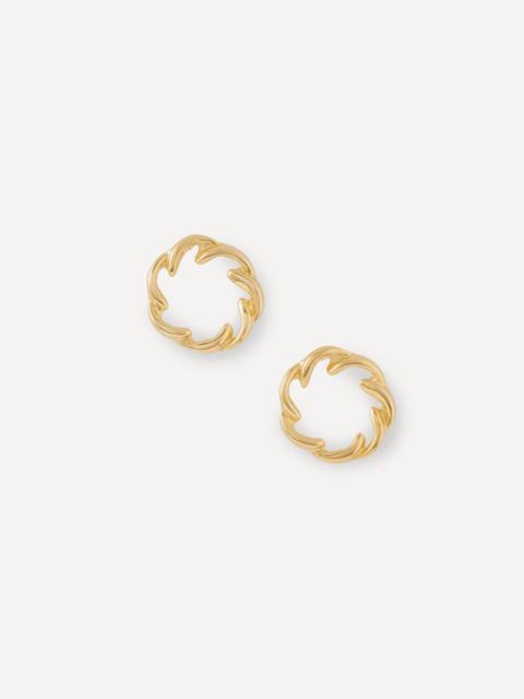 YSSO 18ct-24ct Gold Plated Wreath Earrings