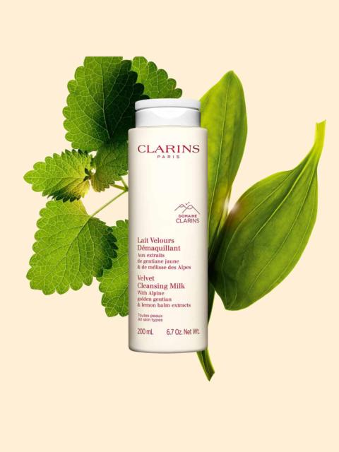 CLARINS Velvet Facial Milk Cleanser - Hydrating + Gentle Milk Makeup Remover