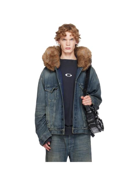 BALENCIAGA Blue Boxy Denim Jacket