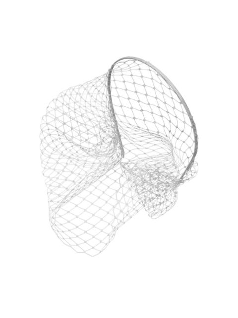 Jennifer Behr Voilette Silk Headband white