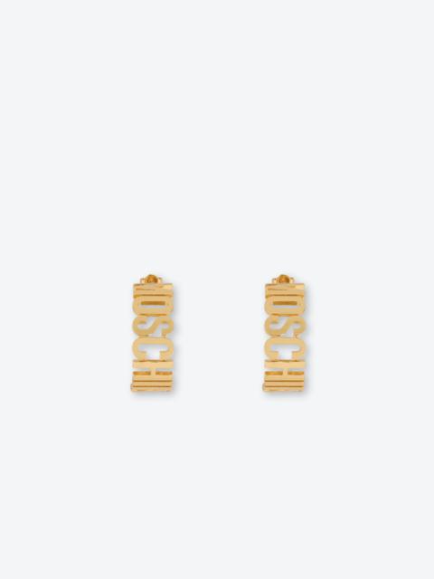 Moschino LETTERING LOGO SMALL EARRINGS