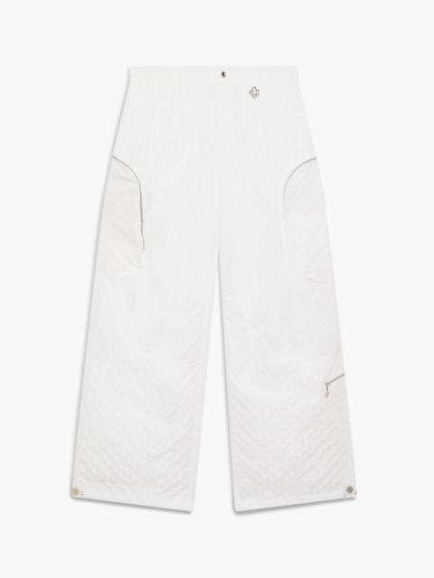 CASABLANCA White Monogram Rave Trousers | Casablanca Paris
