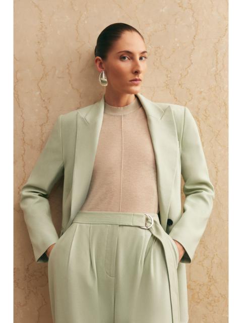 KAREN MILLEN Soft Tie Back Detail Tailored Single Breasted Blazer