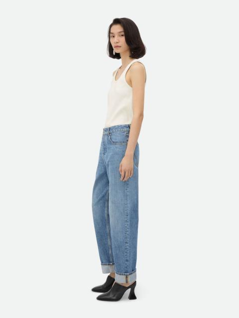 Bottega Veneta Vintage Indigo Turned Up Jeans