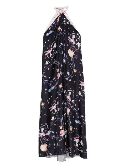 forte_forte halter floral print dress