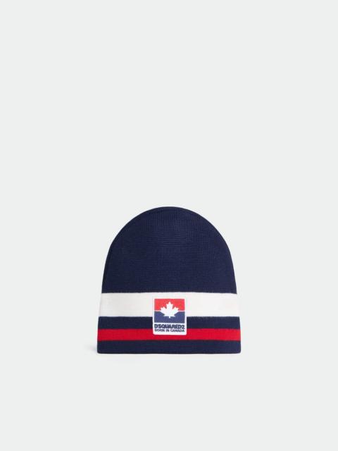 DSQUARED2 DSQUARED2 MAPLE LEAF KNITTED BEANIE