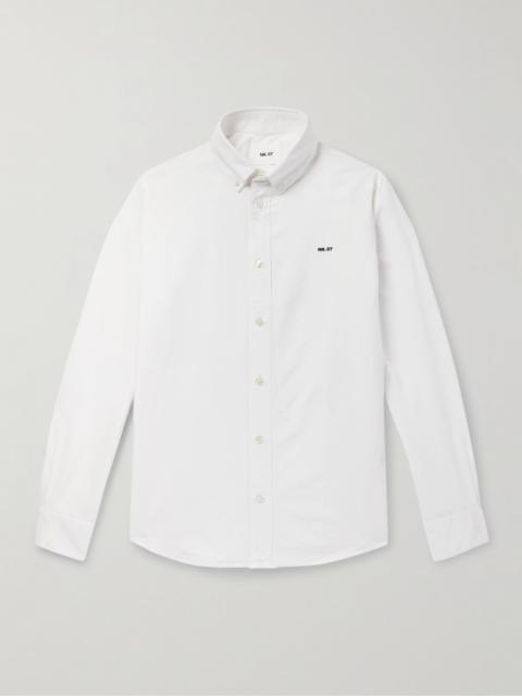 NN07 Colby 5910 Button-Down Collar Organic Cotton Oxford Shirt White