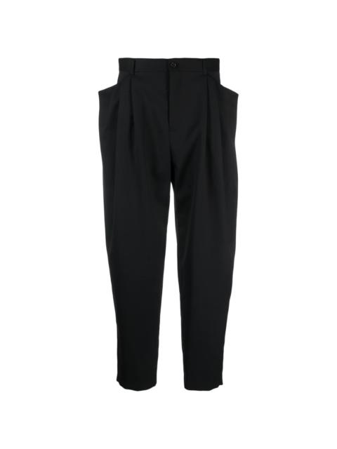pleat-detailing tailored trousers