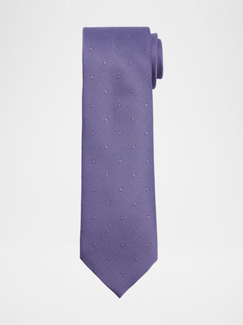 TOM FORD Men's Contrast Polka-Dot Silk Tie
