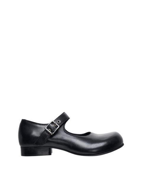 Comme des Garçons Comme des Garçons Black Leather Mary Jane Flats