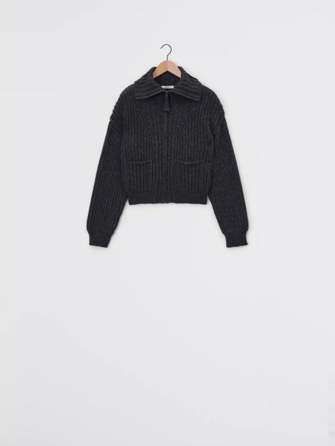 Lemaire TRUCKER COLLAR ZIPPED CARDIGAN