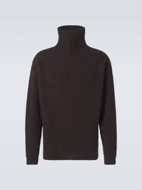 Wool turtleneck sweater