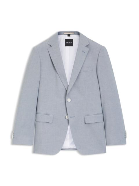BOSS SLIM-FIT JACKET IN PATTERNED CHIFFON