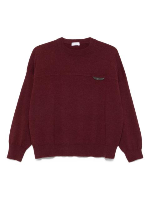 Monili chain-embellished jumper