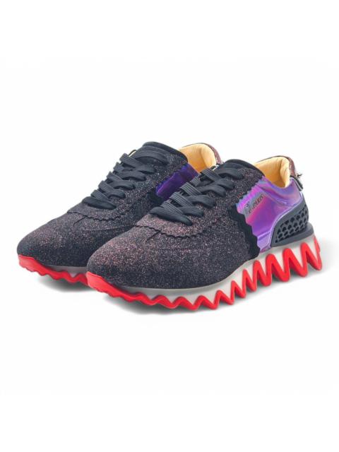 Christian Louboutin Loubishark Glitter Iridescent Sneakers - EU 45 / US 12 NWOB