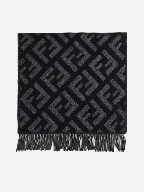 FF lurex cashmere-blend scarf
