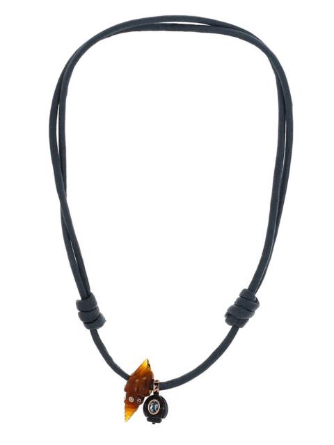 DEZSO Agate Coquito Fossil Shell Necklace