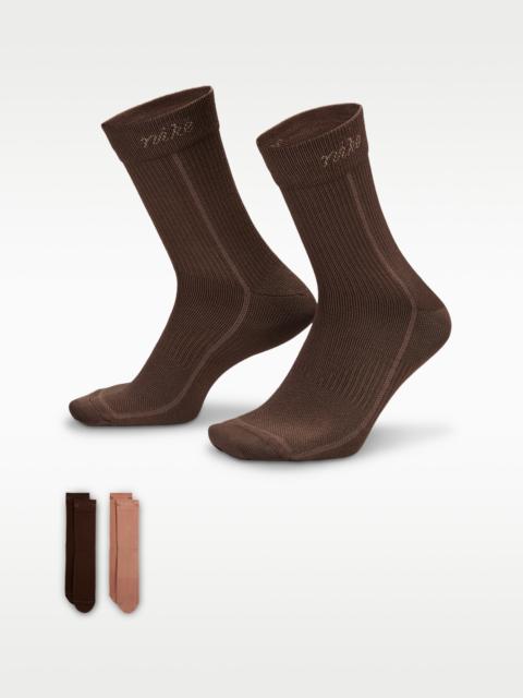 Nike Nike Everyday Plus Women's Lightweight Crew Socks (2-Pair)