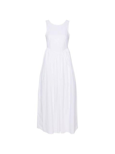 EMPORIO ARMANI flared cotton maxi dress