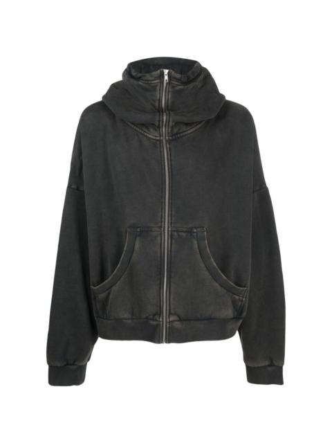 entire studios zip-fastening cotton hoodie