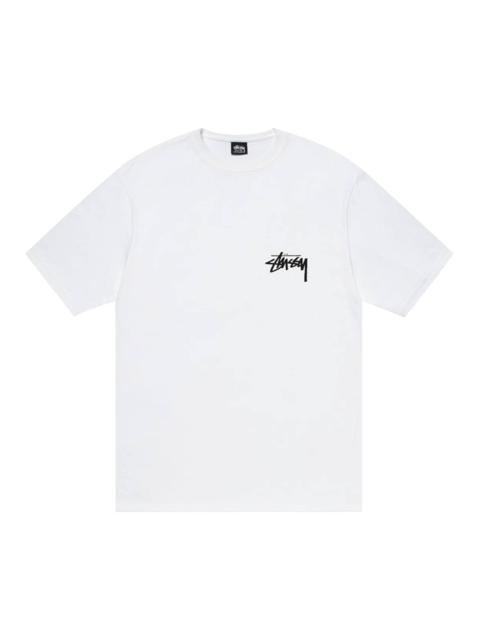 Stussy Burning Stock Tee 'White'