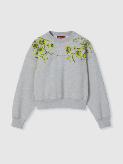 GUCCI Cotton jersey sweatshirt with print