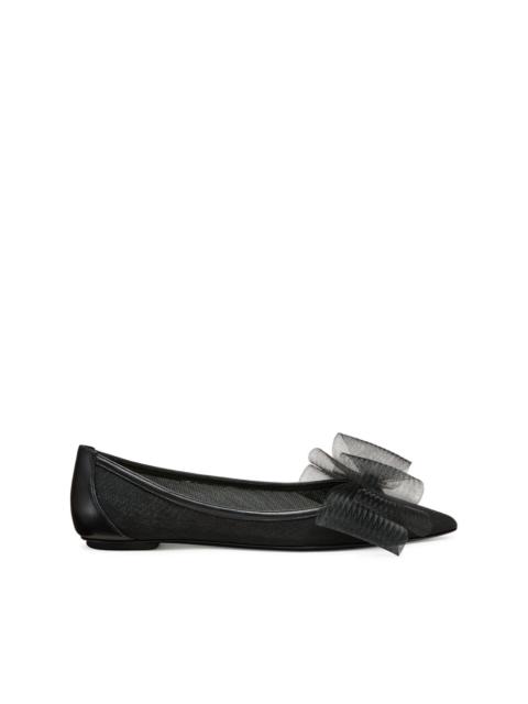 leather ballerina shoes