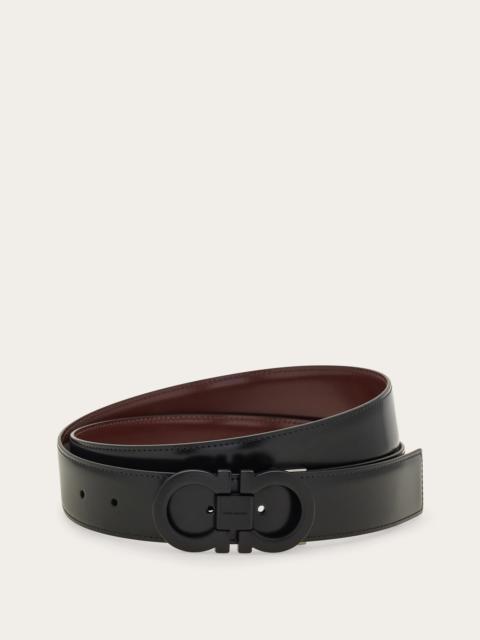 FERRAGAMO Reversible and adjustable Gancini belt