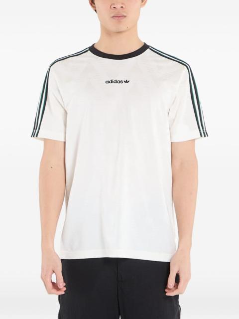 adidas stripe-detail jersey T-shirt