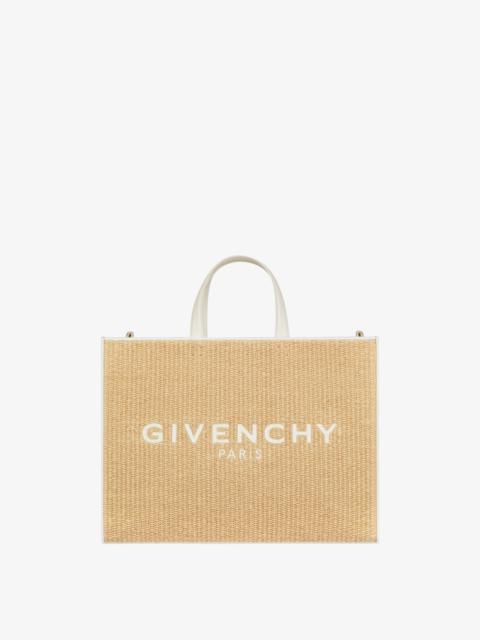 Givenchy MEDIUM G TOTE SHOPPER BAG IN RAFFIA