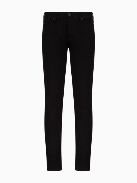 EMPORIO ARMANI J06 Slim-fit, washed, 10.5 oz comfort-denim jeans