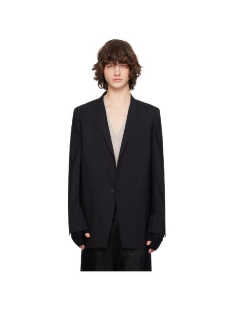 Rick Owens Black Temple Concordian Blazer